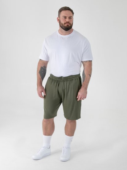 D555 Mitchell 1 Stretch Shorts med Elastisk Midje Khaki - Sweatbukser og-shorts - Sweatbukser og Sweatshorts 2XL-12XL
