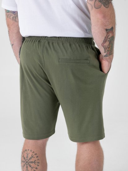 D555 Mitchell 1 Stretch Shorts med Elastisk Midje Khaki - Sweatbukser og-shorts - Sweatbukser og Sweatshorts 2XL-12XL