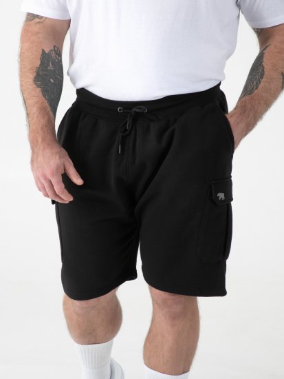 D555 Robinson 1 Fleece Cargo Shorts med Elastisk Midje Svart - Sweatbukser og-shorts - Sweatbukser og Sweatshorts 2XL-12XL