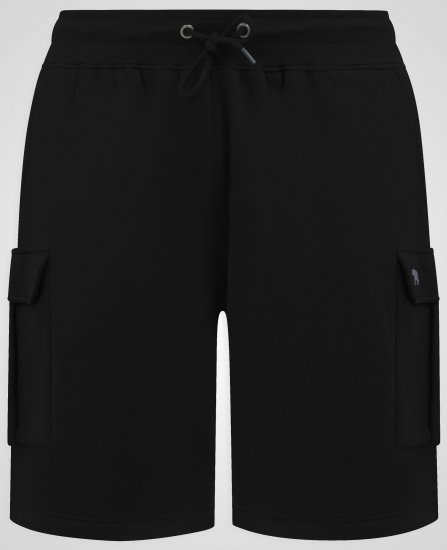 D555 Robinson 1 Fleece Cargo Shorts med Elastisk Midje Svart - Sweatbukser og-shorts - Sweatbukser og Sweatshorts 2XL-12XL