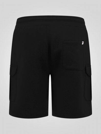 D555 Robinson 1 Fleece Cargo Shorts med Elastisk Midje Svart - Sweatbukser og-shorts - Sweatbukser og Sweatshorts 2XL-12XL