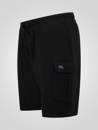 D555 Robinson 1 Fleece Cargo Shorts med Elastisk Midje Svart - Sweatbukser og-shorts - Sweatbukser og Sweatshorts 2XL-12XL