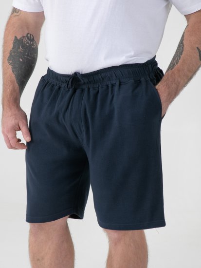 D555 Mitchell 2 Stretch Shorts med Elastisk Midje Marineblå - Sweatbukser og-shorts - Sweatbukser og Sweatshorts 2XL-12XL