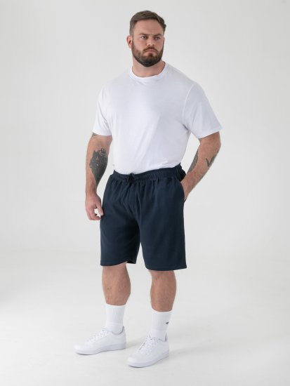 D555 Mitchell 2 Stretch Shorts med Elastisk Midje Marineblå - Sweatbukser og-shorts - Sweatbukser og Sweatshorts 2XL-12XL