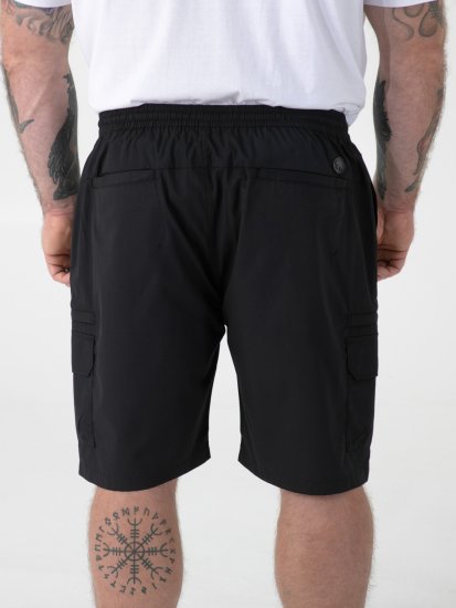 D555 Thomas Stretch Shorts med Elastisk Midje Svart - Shorts - Store shorts - W40-W60