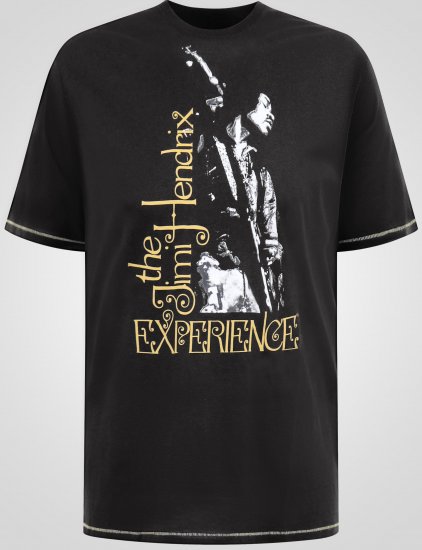 D555 Stokes Official Jimi Hendrix Experience T-skjorte med trykk - T-skjorter - Store T-skjorter - 2XL-14XL
