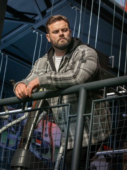 D555 Hayes Skjortejakke Grå - Skjorter - Store skjorter - 2XL-8XL