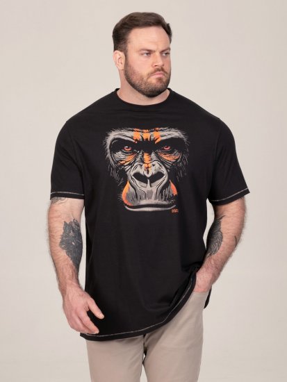 D555 Perkins Trykt T-skjorte Svart - T-skjorter - Store T-skjorter - 2XL-14XL