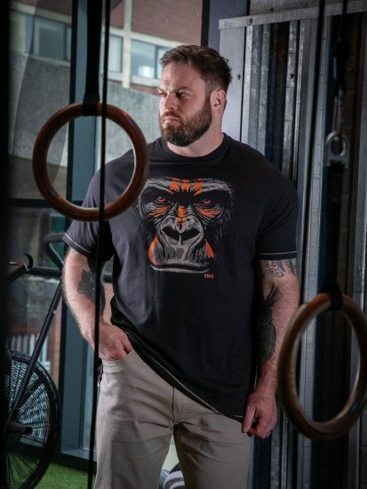 D555 Perkins Trykt T-skjorte Svart - T-skjorter - Store T-skjorter - 2XL-14XL