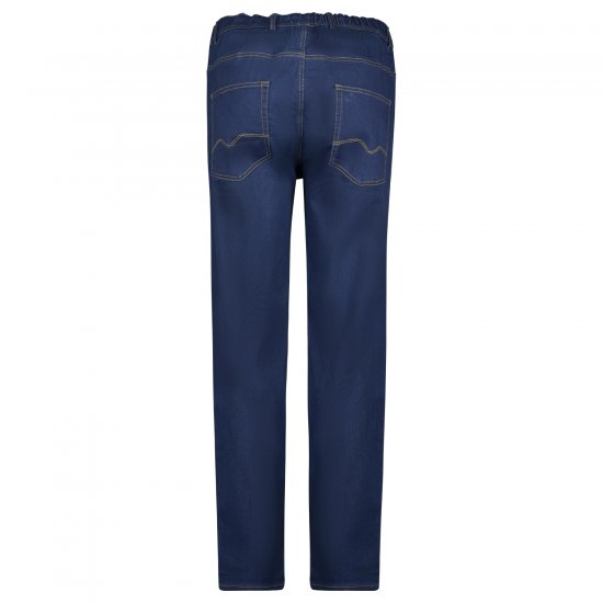 Adamo 199112 Jeans med elastisk midje Marineblå - Jeans og bukser - Store Bukser og Store Jeans