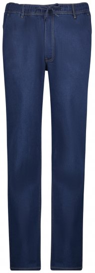 Adamo 199112 Jeans med elastisk midje Marineblå - Jeans og bukser - Store Bukser og Store Jeans