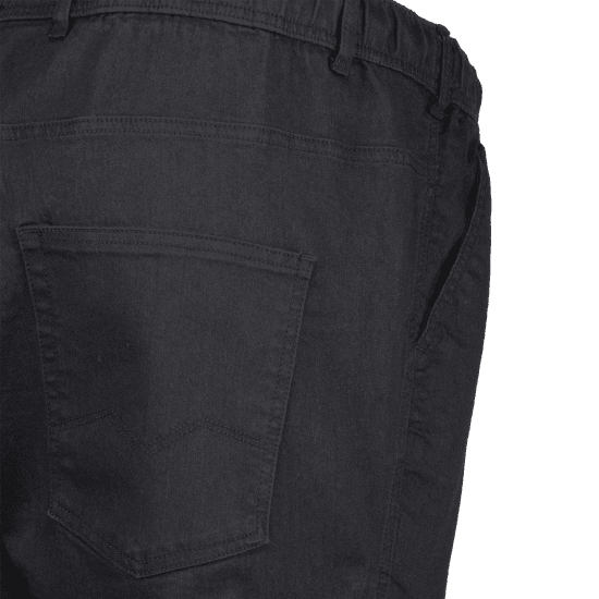 Adamo 199112 Jeans med elastisk midje Svart - Jeans og bukser - Store Bukser og Store Jeans