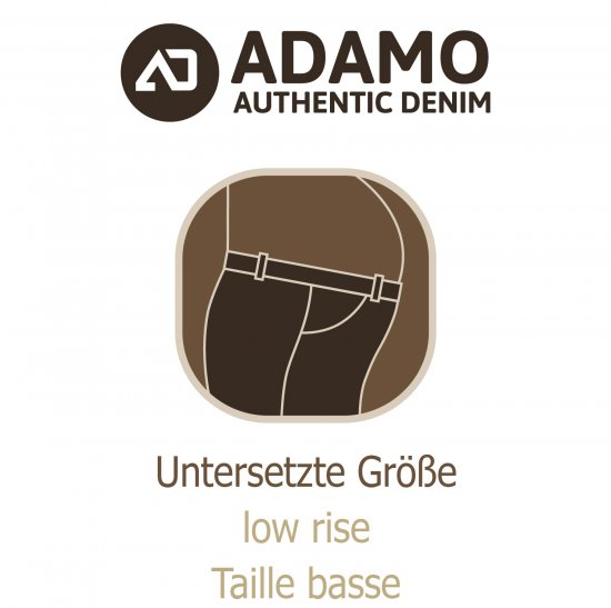 Adamo 5-Pocket Low Rise Jeans Dark Navy - Jeans og bukser - Store Bukser og Store Jeans
