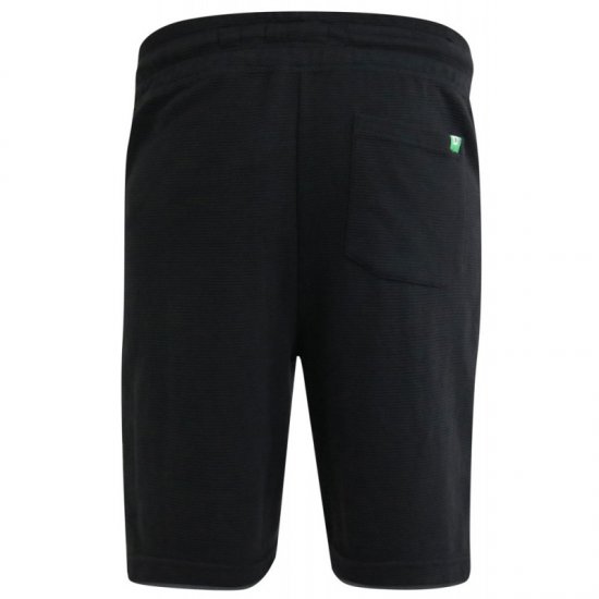 D555 Jackie Ribbed Jersey Shorts Black - Sweatbukser og-shorts - Sweatbukser og Sweatshorts 2XL-12XL