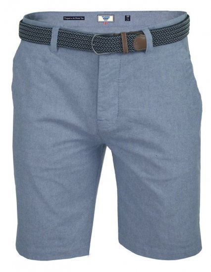 D555 Tiger Stretch Oxford Chino Shorts With Belt - Shorts - Store shorts - W40-W60