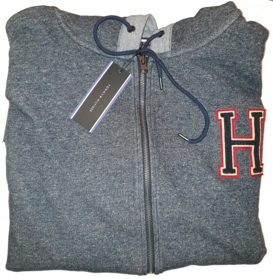 Tommy Hilfiger Axel Zip Thru Hoddie - Motleys ville aprilsalg - 