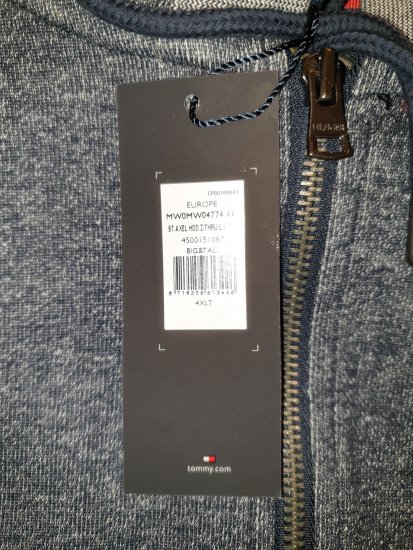 Tommy Hilfiger Axel Zip Thru Hoddie - Motleys ville aprilsalg - 