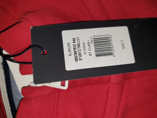Tommy Hilfiger Kent Zip Thru Sweatshirt Red - Motleys ville aprilsalg - 