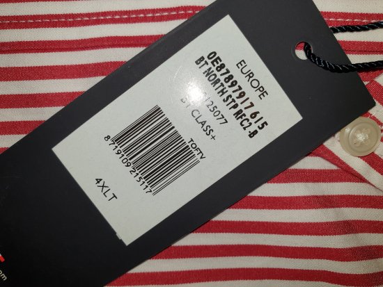 Tommy Hilfiger North Stripe Long Sleeve Shirt Red - Motleys ville aprilsalg - 