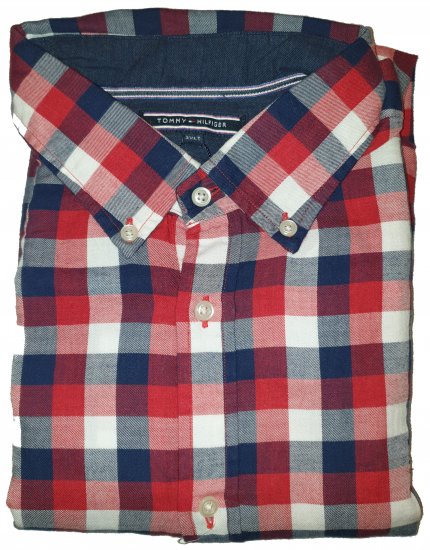 Tommy Hilfiger Red Check Long Sleeve Shirt - Motleys ville aprilsalg - 