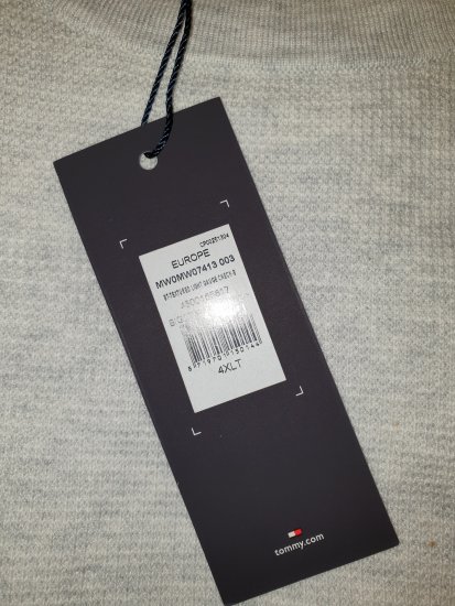 Tommy Hilfiger Sweater Light Grey - Motleys ville aprilsalg - 