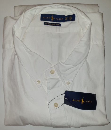 Polo Ralph Lauren Classics White Shirt - Motleys ville aprilsalg - 