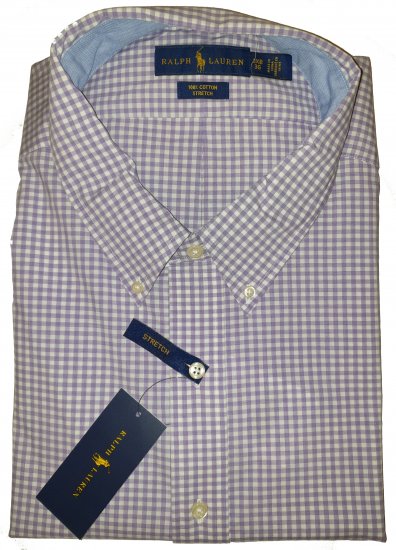Polo Ralph Lauren 5002 Classic Shirt Purple - Motleys ville aprilsalg - 