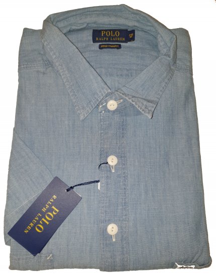 Polo Ralph Lauren TC7E Short Sleeve Shirt Lite Indigo - Outlet - 