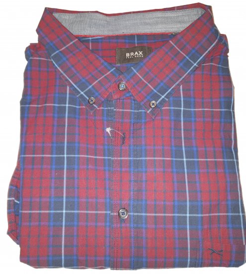 Brax 881016 Shirt Red - Motleys ville aprilsalg - 