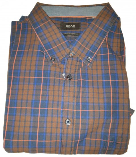 Brax 881016 Shirt Brown - Motleys ville aprilsalg - 