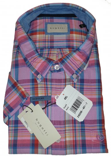 Bugatti 98333 Short Sleeve Shirt - Motleys ville aprilsalg - 