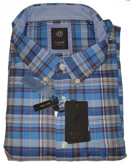 Bugatti 78315 Shirt Blue - Motleys ville aprilsalg - 