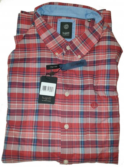 Bugatti 78315 Shirt Red - Motleys ville aprilsalg - 