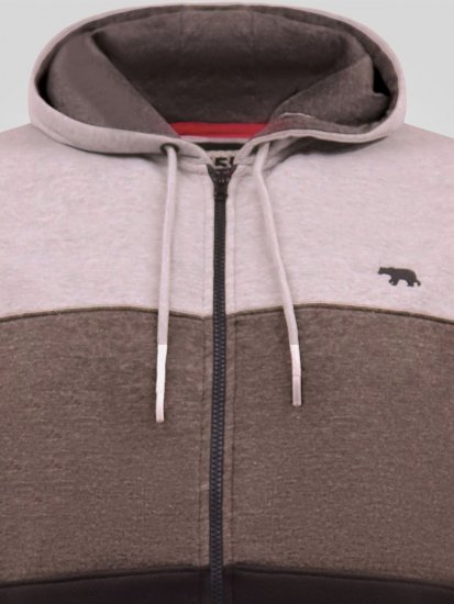D555 Fitzgerald Zip Through Hoody With Cut & Sew Panels Svart - Gensere og hettegensere - Store hettegensere - 2XL-14XL