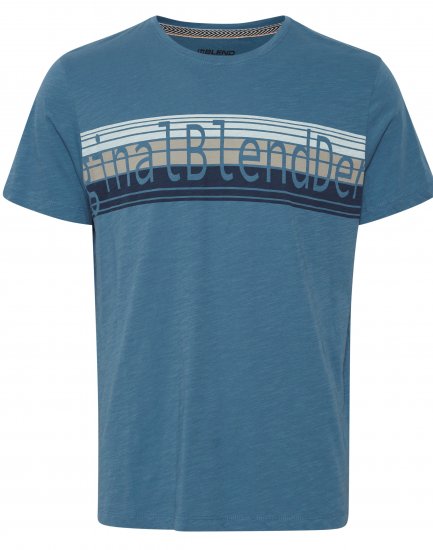 Blend T-Shirt 4242 Copen Blue - T-skjorter - Store T-skjorter - 2XL-14XL