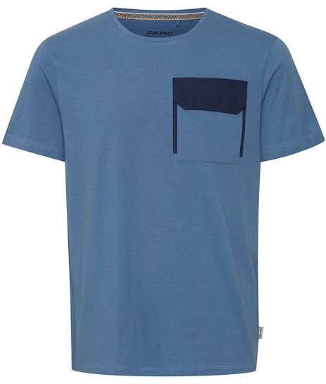 Blend T-Shirt 4243 Copen Blue - Store Klær - Herreklær store størrelser