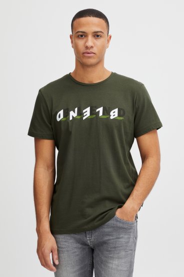 Blend 4795 T-Shirt Forest Night Green - T-skjorter - Store T-skjorter - 2XL-14XL