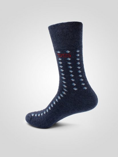 D555 Harold 3 Extra Wide Comfort Fit Socks 3-pack Navy/Denim - Undertøy & badetøy - Undertøy store størrelser 