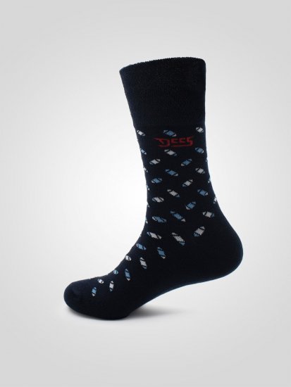 D555 Harold 3 Extra Wide Comfort Fit Socks 3-pack Navy/Denim - Undertøy & badetøy - Undertøy store størrelser 