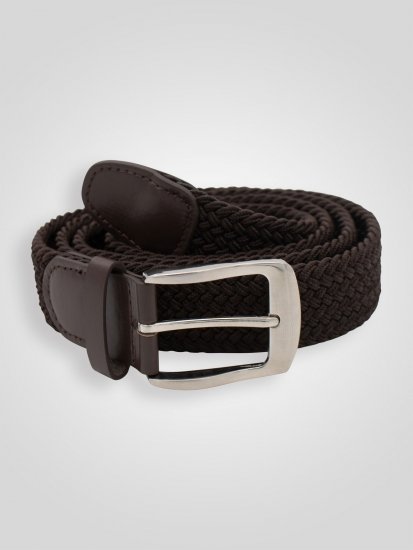 D555 Malcolm Braided Belt Brown - Belter - Lange belter - W40-W70/2XL-8XL