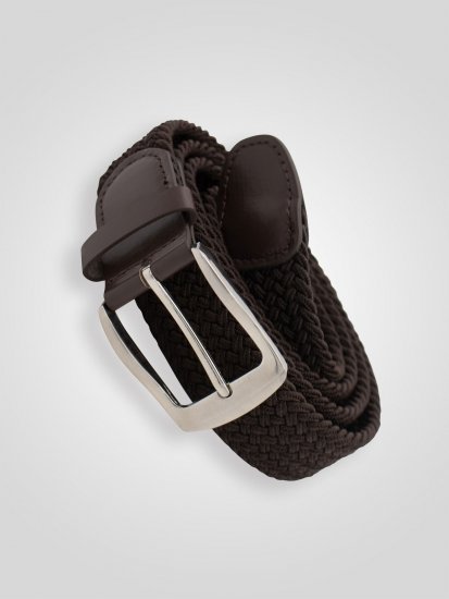D555 Malcolm Braided Belt Brown - Belter - Lange belter - W40-W70/2XL-8XL