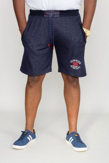 D555 HARLOW Jersey Shorts Denim Marl - Sweatbukser og-shorts - Sweatbukser og Sweatshorts 2XL-12XL