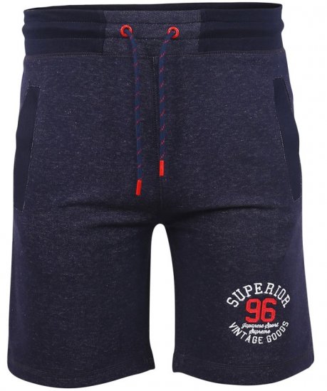 D555 HARLOW Jersey Shorts Denim Marl - Sweatbukser og-shorts - Sweatbukser og Sweatshorts 2XL-12XL