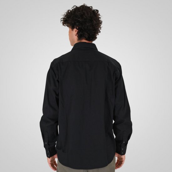 Double Outfitters GS-5126 Skjorte med trykknapper Svart - Skjorter - Store skjorter - 2XL-8XL