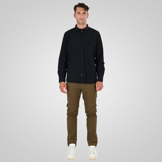 Double Outfitters GS-5225 Oxfordskjorte Svart - Skjorter - Store skjorter - 2XL-8XL