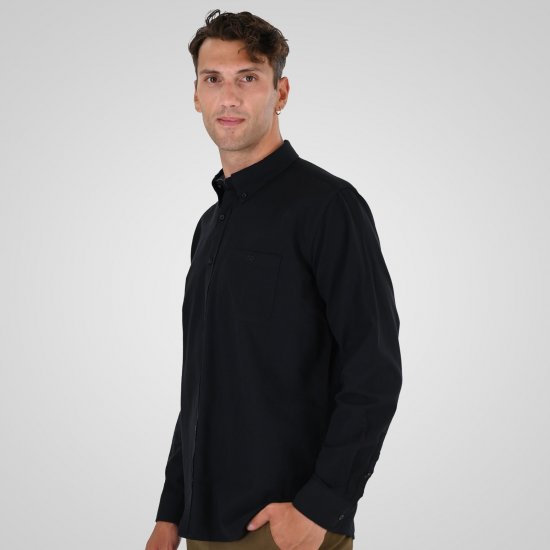 Double Outfitters GS-5225 Oxfordskjorte Svart - Skjorter - Store skjorter - 2XL-8XL