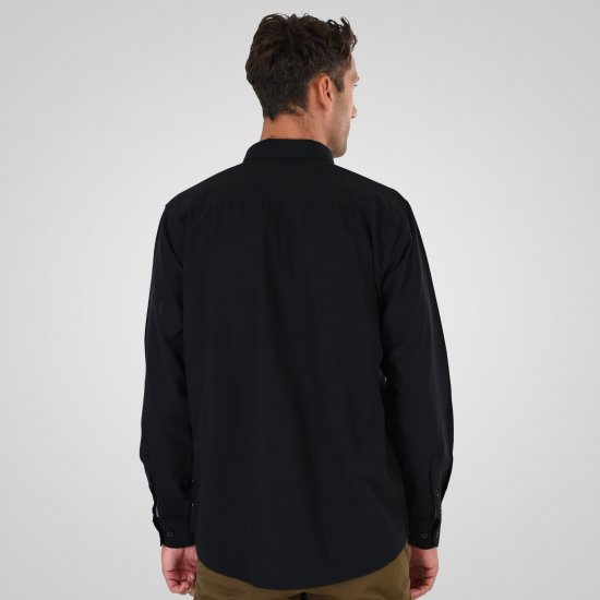 Double Outfitters GS-5225 Oxfordskjorte Svart - Skjorter - Store skjorter - 2XL-8XL
