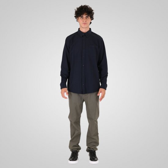 Double Outfitters GS-5225 Oxfordskjorte Mørkeblå - Skjorter - Store skjorter - 2XL-8XL