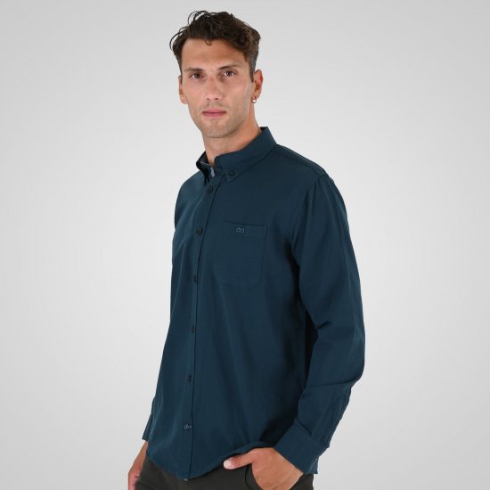 Double Outfitters GS-5225 Oxfordskjorte Mørkegrønn - Skjorter - Store skjorter - 2XL-8XL