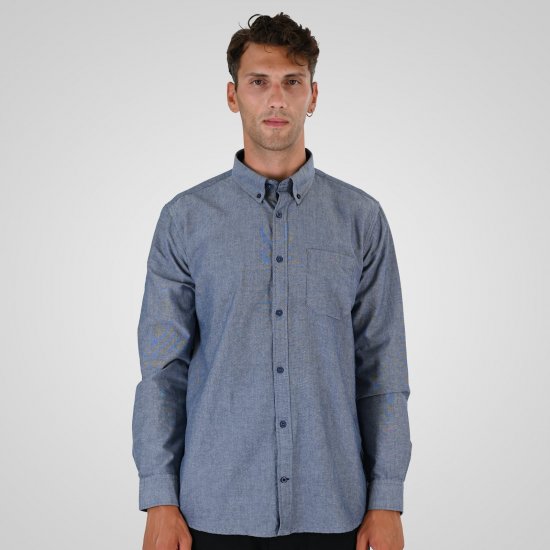 Double Outfitters GS-5225 Oxfordskjorte Lyseblå - Skjorter - Store skjorter - 2XL-8XL